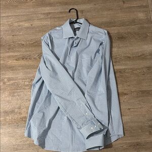 Van Heusen Light Blue Checkered Dress Shirt